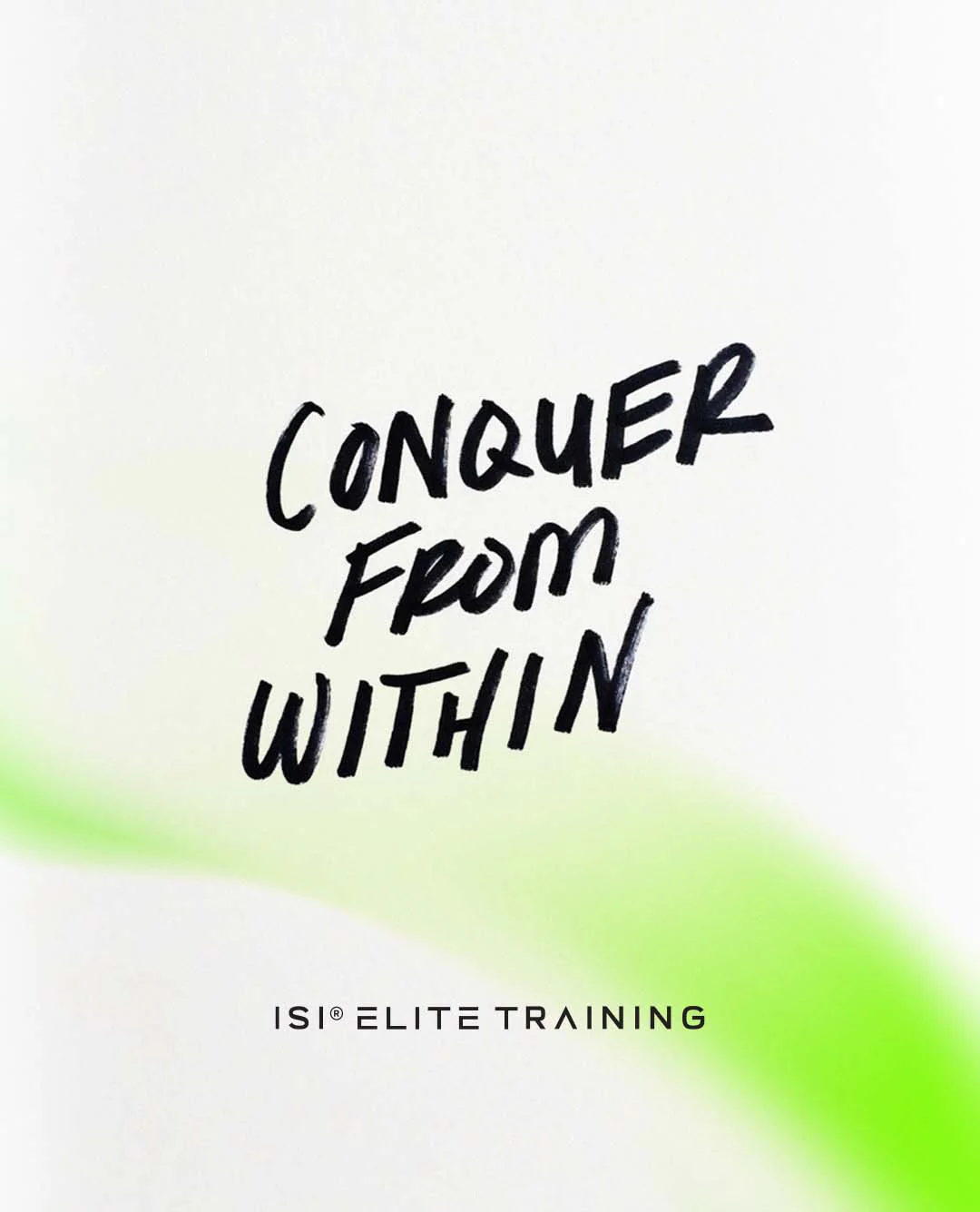 Conquer from within fitness campaign poster